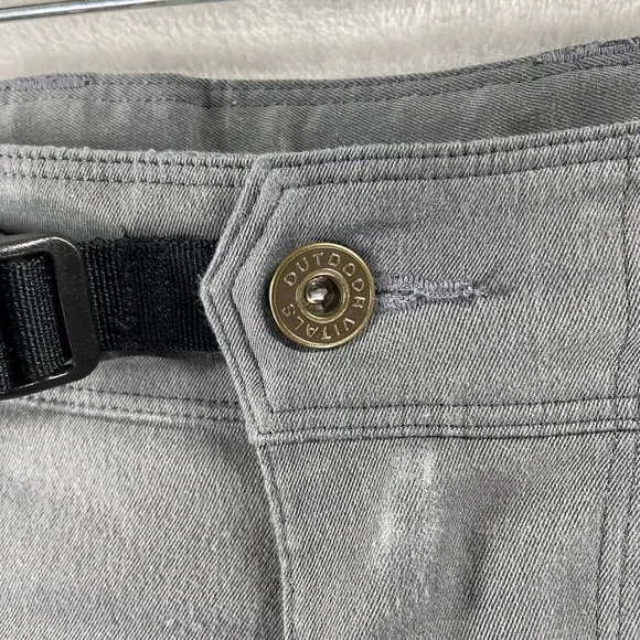 Outdoor Vital Pants men's 36x32 SATU Belted Charcoal Gray Performance Tapered - Picture 4 of 14